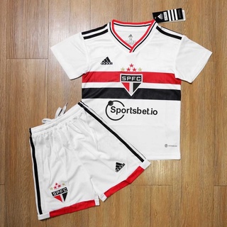 ชุดบอลเด็ก เซาเปาโล Sao Paulo Futebol Clube SPFC Kit 2022/23 AAA (TTพร้อมส่ง)