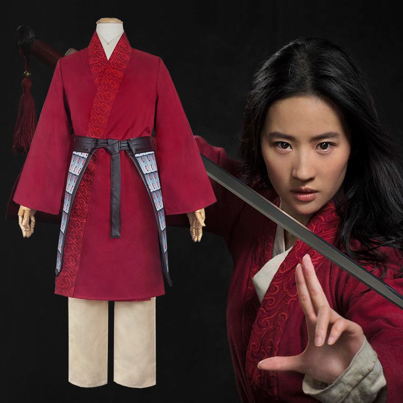 【Ready stock】มู่หลาน  แมกโนเลีย  Movie Mulan COSPLAY uniform Mulan costume Mulan suit mulan disney