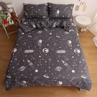 ส่งฟรี! ชุดผ้าปูที่นอน+ผ้านวมครบเซ็ต 6 ชิ้น “ลายอวกาศ” Space Beddings