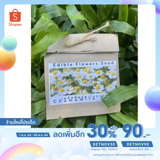 🔥ใส่โค้ด DETNOV เหลือ 23.-🔥 เมล็ดพันธ์ุดอกคาโมมายด์ ดอกไม้กินได้ chamomile edible flowers seed