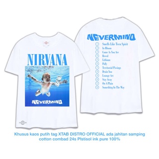 Nirvana NEVERMIND เสื้อยืด สีขาว พรีเมี่ยม สีเงิน เหมือนวัยรุ่น