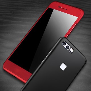 360 ความคุ้มครองเต็มรูปแบบ เคสมือถือสำหรับ Huawei P9 Plus Lite Case Casing เคสแข็ง