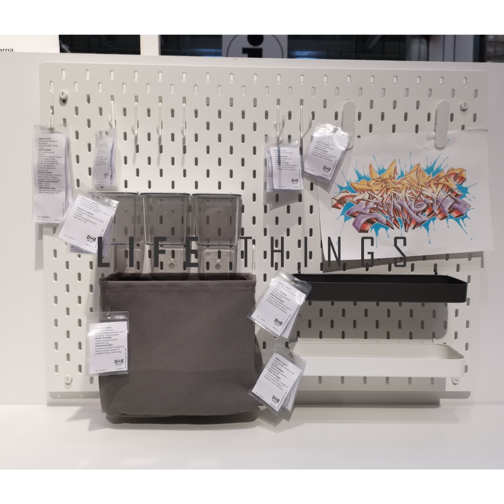 SKACIS Pegboard, Papan penyepit, 76x56 cm (ใหญ่)