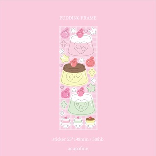 pudding frame sticker สติกเกอร์ไดคัท