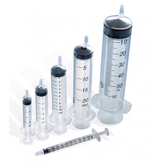 Nipro Syringe 3, 5, 10, 20 และ 50 ml ไซริ้งค์พลาสติกไม่ติดเข็ม (แบ่งขายเป็นชิ้น)