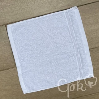 Cpk ผ้าเช็ดหน้า 13x13นิ้ว (33x33ซม.) ลายก้างปลา Cotton100% ซับน้ำดี เกรดA 1 ผืน