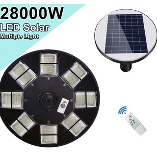 โคมไฟถนน UFO MP 16ช่อง LED 23000W -  28000W Square Light โซล่าเซล Street Light  สปอร์ตไลท์  Solar Cell สปอตไลท์ แสงสีขาว