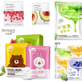 ✨มาร์คหน้า✨ เพิ่มความชุ่มชื้น มาร์คใต้ตา Sheet mask มีหลายสูตร พร้อมส่ง💕