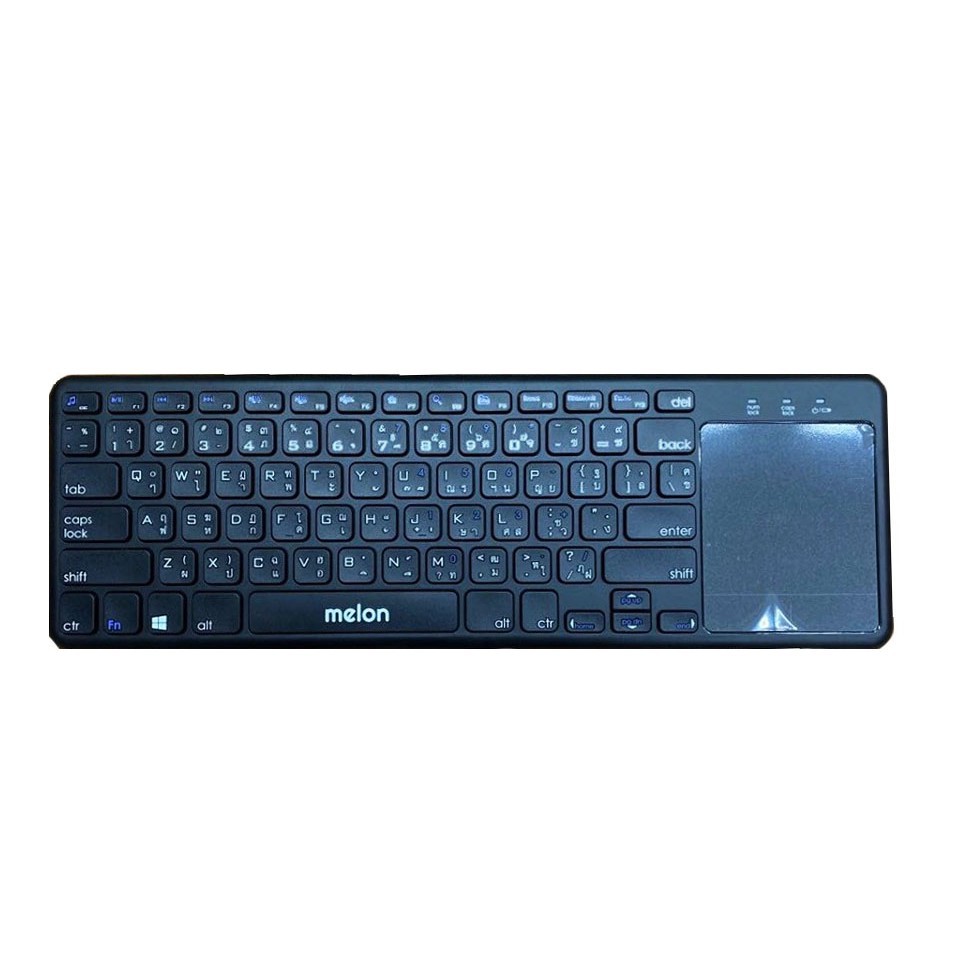 Melon MK-755 Hecate 2.4G Wireless Keyboard with built-in Touchpad คีย์บอร์ดไร้สาย - (Black)