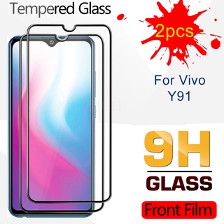 ฟิล์มกระจกนิรภัยกันรอยหน้าจอ 9H 2 ชิ้น สําหรับ Vivo Y91 Y93 Y95 Y97 Y81 Vivo Y 91 93 95 97 81