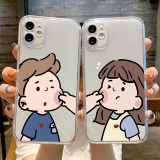 เคสiPhone11 ขอบเหลี่ยม สไตล์เกาหลี มีความคิดสร้างสรรค์ หลักฐานสี่มุมหล่น รุ่นคู่ เคสซิลิโคนอ่อนนุ่ม สำหรับติด เคสไอโฟน11 โทรศัพท์ 7 8 plus 11 เคสไอโฟน 12 13 14 pro max mini เคสไอโฟน 13 เคสไอโฟน เคสไอโฟน7พลัส xs XR iPhone case เคสโทรศัพท์