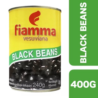 Fiamma Vesuviana Black Beans 400g ++ ไฟมมาวีสุเวียนา ถั่วดำในน้ำเกลือ 400 กรัม