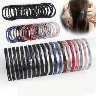 Three in one High Elastic Hair Band Scrunchie Rubber /Elastic Base  Hairtie  Hair Rope /Simple Solid color Hair Bands Ponytail /Women Diy Headwear Hair Jewelry Findings