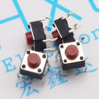 Push Bottom Switch สวิตซ์ 4ขา 6x6x5 mm 5 ชิ้น