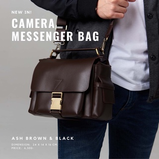 ZETTINO กระเป๋ากล้องหนังแท้ Camera messenger bag