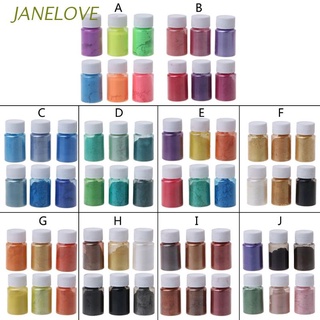 Jlove Eye Candy Mica Pigment ผงพิกเมนท์"6 สี" อเนกประสงค์ Diy สําหรับทํางานศิลปะและงานฝีมือ