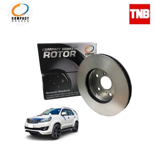 Compact Brakes จานเบรค จานดิสเบรคหน้า Toyota Fortuner โตโยต้า ฟอร์จูนเนอร์ ปี 2008-2014  จานขนาด 297 และ จานขนาด 319