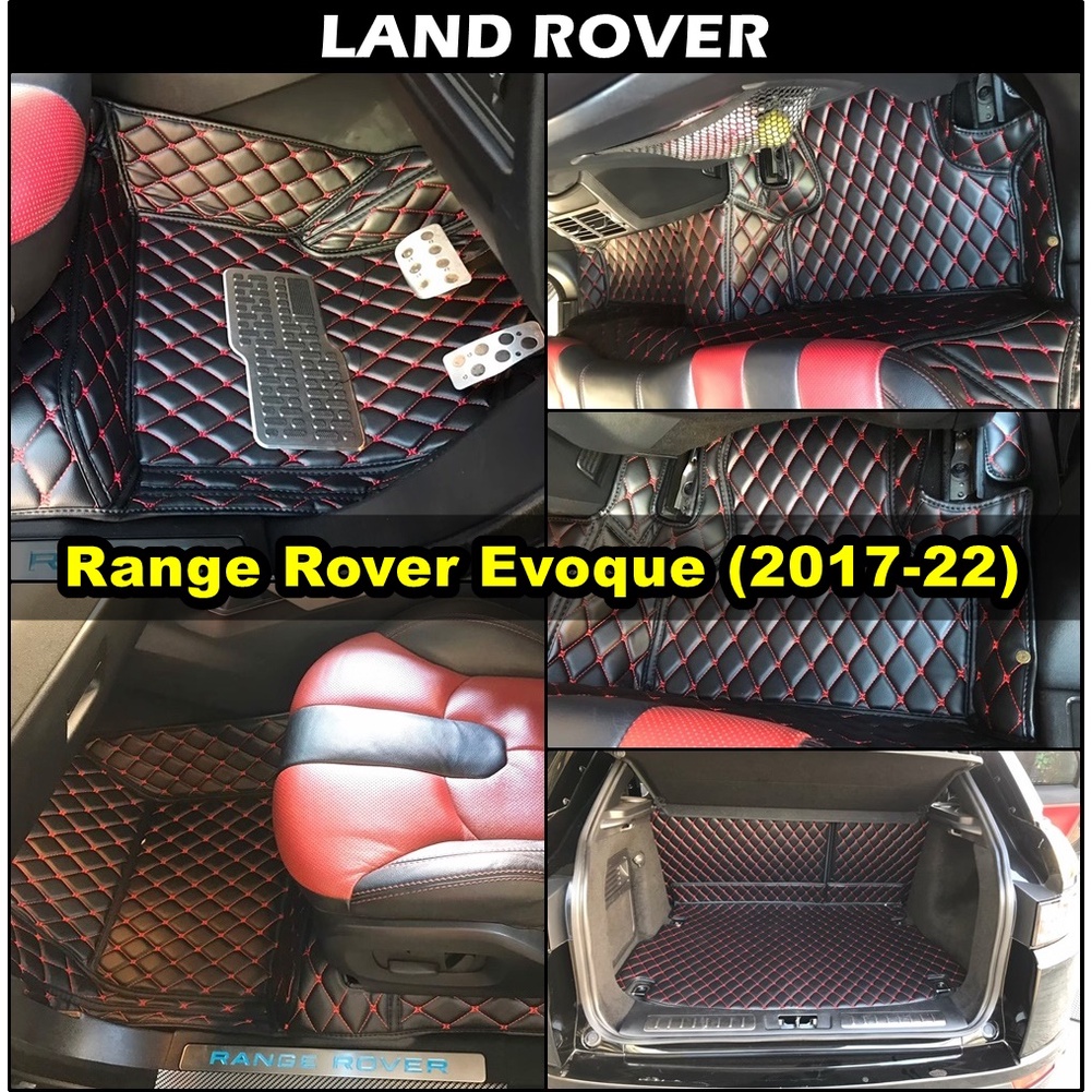 พรม6D Land Rover Range Rover Evoque (2017-22) พรมรถยนต์6D เข้ารูป เต็มคัน