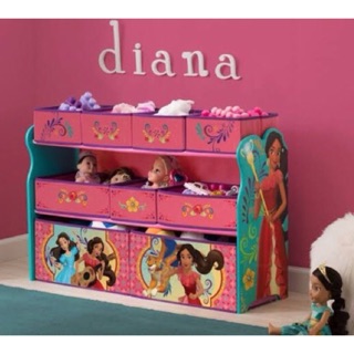 ชั้นเก็บของเด็ก ลาย เอเลน่า ขนาดใหญ่ Elena of Avalor Deluxe Multi-Bin Toy Organizer