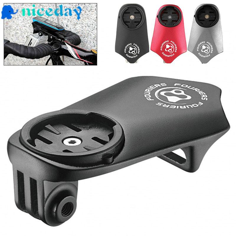 VGEBY Supporto Estensibile Per Manubrio Bici In Lega Di Alluminio | Attacco Per Computer Ciclismo Bryton R530/R330/R310/R100 E Action Cam SJCam/YI | Staffa Con Viti E Fascia Elastica - 2