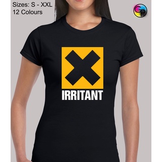 เสื้อยืดลําลอง แขนสั้น พิมพ์ลาย Irritant Cool Novelty Funny Joke Fitted เหมาะกับของขวัญ สําหรับผู้หญิงS-5XL