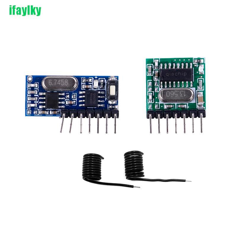[IFY] 433Mhz Wireless RF 4 Channel Output Receiver Module and Transmitter EV1527 Code  ALK