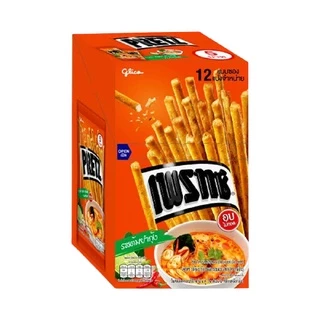 [1 กล่อง] PRETZ เพรทซ์ ขนมกรอบแบบแท่ง (12กรัม x 12ซอง/กล่อง)