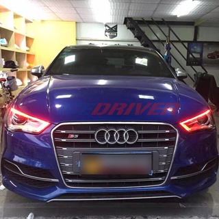 Icedriver for AUDI A3 S3 DRL RGB multicolor LED boards 2013-2015 daytime running lights Red Blue RGBW Demon Eye lighting