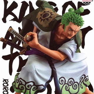 Zoro Wano ของแท้ JP แมวทอง - King of Artist Banpresto [โมเดลวันพีช]