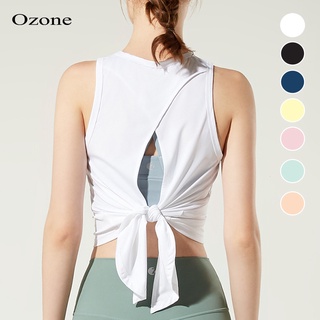 OZONE CROSS BACK TANK เสื้อแขนกุด ออกกำลังกาย มีให้เลือก 7 สี รุ่น WS1006