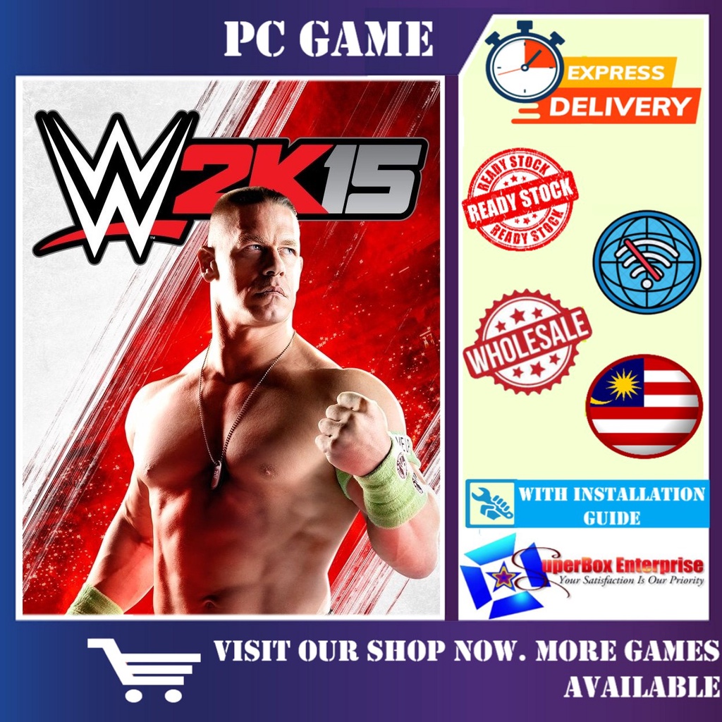 [ Digital / DVD / Pendrive ] WWE 2K15 – โดย 2K GAMES - เกมออฟไลน์แบบเต็ม [ พีซี / Windows ที่ดีที่สุ