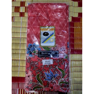 ผ้าถุง BATIK 81 สีส้มอ่อน ส้มเข้ม