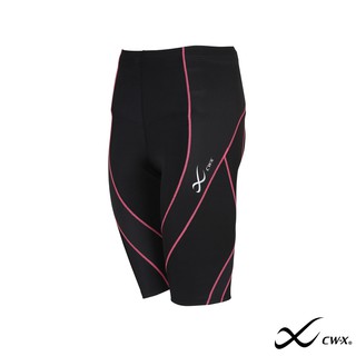 CW-X กางเกงขา 5 ส่วน Pro Woman รุ่น IC9157 พื้นดำเดินเส้นชมพู (RP)