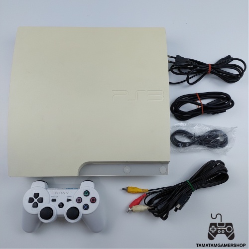 เครื่องเกมPS3 Slim สีขาว320GB มือสอง FW4.88 แปลงเล่นก้อปแล้ว SONY PlayStation3 CECH-3012B เครื่องPS3