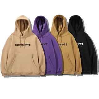 CARHARTT เสื้อกันหนาวลําลอง มีฮู้ด ผ้าฝ้าย ผ้าฟลีซ สไตล์ใหม่ สําหรับผู้ชาย และผู้หญิง พร้อมส่ง