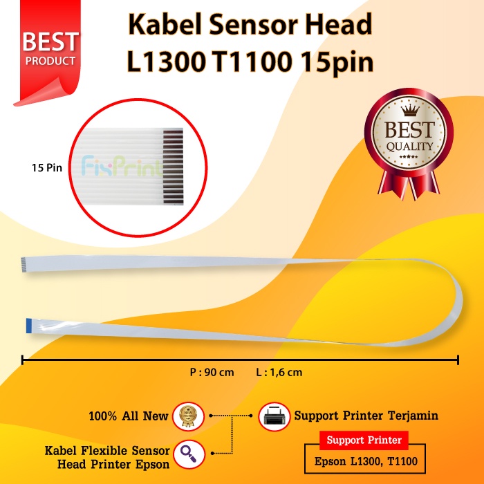 FixPrint Sensor Head Cable L1300 T1100 15pin Printer T 1100 L 1300 ใหม่