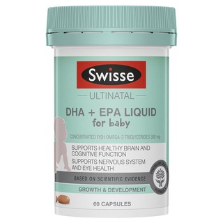 Swisse Ultinatal DHA + EPA Liquid for Baby 60 Capsules