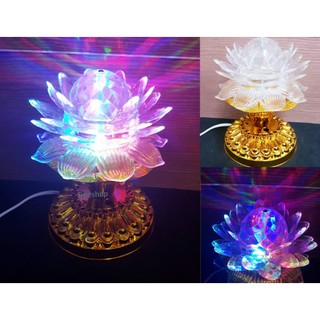 โคมไฟหมุนปาร์ตี้ ทรงบัว#2 โคมไฟ LED FULL COLOR ROTATING LAMP ไฟประดับห้อง หลากสี หมุนได้ เหมาะสำหรับงานปาร์ตี้ งานเทศกาล