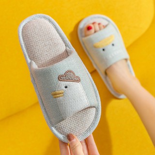 รองเท้าแตะในบ้าน รองเท้าแตะ รองเท้าใส่ในบ้าน กันลื่น นิ่มใส่สบาย เปิดนิ้วเท้า Slippers ของใช้ในห้องนอน(เพิ่ม1ไซส์จากปกติ