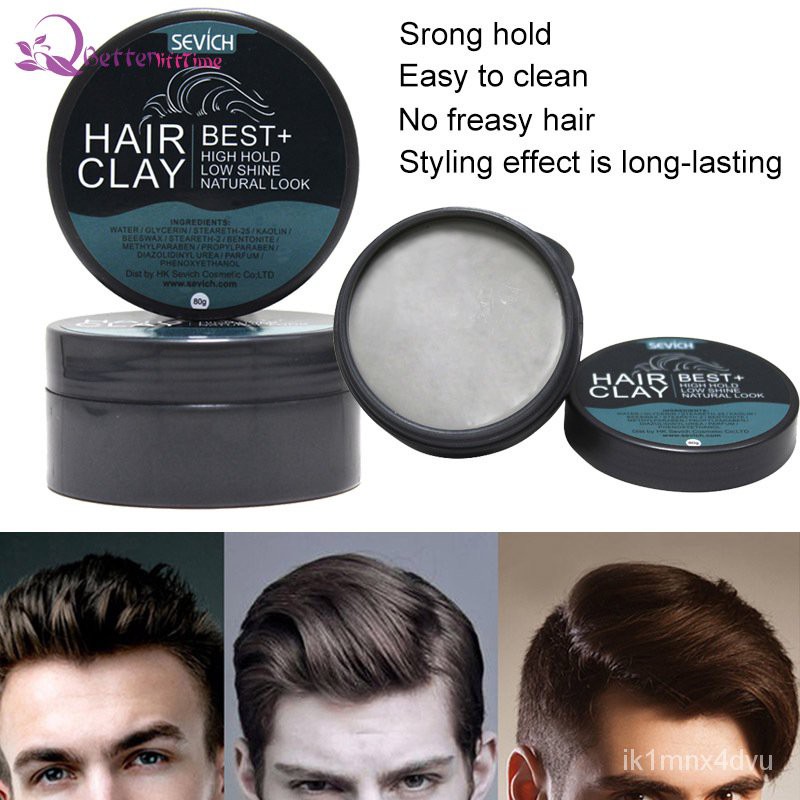 BL☆80g Hair Styling Clay Gel for Men Strong Hold Hairstyles Matte Finished  Moldi | Shopee Thailand