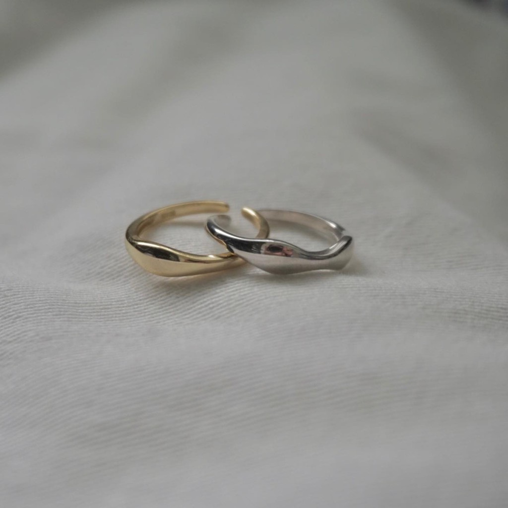 A.piece แหวนเงินแท้ [all silver 925] form ring