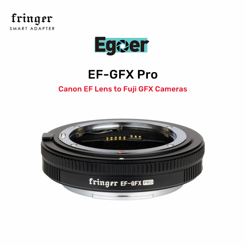 Fringer EF-GFX Pro ออโต้โฟกัสเลนส์อะแดปเตอร์สำหรับเลนส์ Canon EF ถึง Fujifilm GFX100 GFX100S GFX50S GFX50S II GFX50R กล้อง