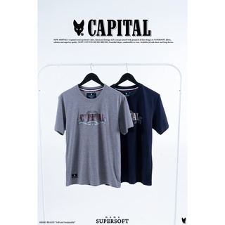 Memo By Hashtag เสื้อยืดแขนสั้น ทรงผู้ชาย รุ่น CAPITAL สินค้าลิขสิทธิ์แท้