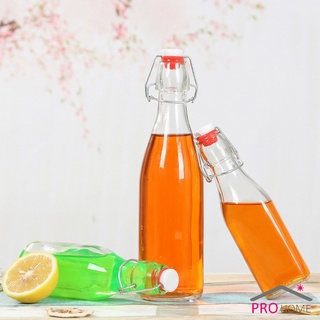 [A649] เก็บน้ำ ขอเหลว  ขวดแก้วสุญญากาศพร้อมฝา Sealed glass bottle