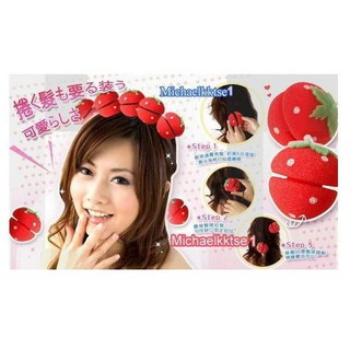 Strawberry Curler โรลม้วนผม หมดปัญหากับวิกผมลอนที่เริ่มคลาย โรลสตอเบอรี่ใช้งานง่าย แถมยังน่ารักสุด ๆ item ชิ้นนี้สาว