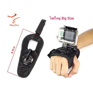 360 Degree Rotating Glove Style Wrist Strap Band Mount Hand Palm Belt Lanyard Holder with Screw for GoPro ,SJCam,YI