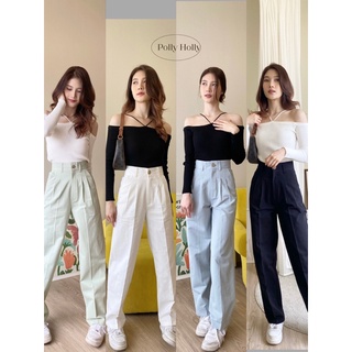 🛼⚡️⌒ polly holly -Elena Pants กางเกงขากระบอก