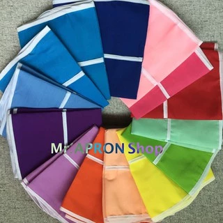 ผ้ากันเปื้อนเด็กอนุบาล เอี๊ยมเด็กอนุบาล สีฟ้า