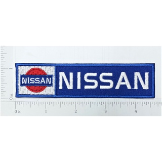 NISSAN Logo โลโก้นิสสัน โลโก้ ตัวรีดติดเสื้อ เย็บติดเสื้อ อุปกรณ์ตกแต่งเสื