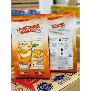 โกเฟรช ชาพีช ขนาด 400 กรัม. GoFresh Peach Tea size 400g.